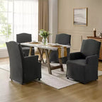 Chaise de salle à manger Arnold, lot de 4, accoudoirs roulés | ARTFUL LIVING DESIGN