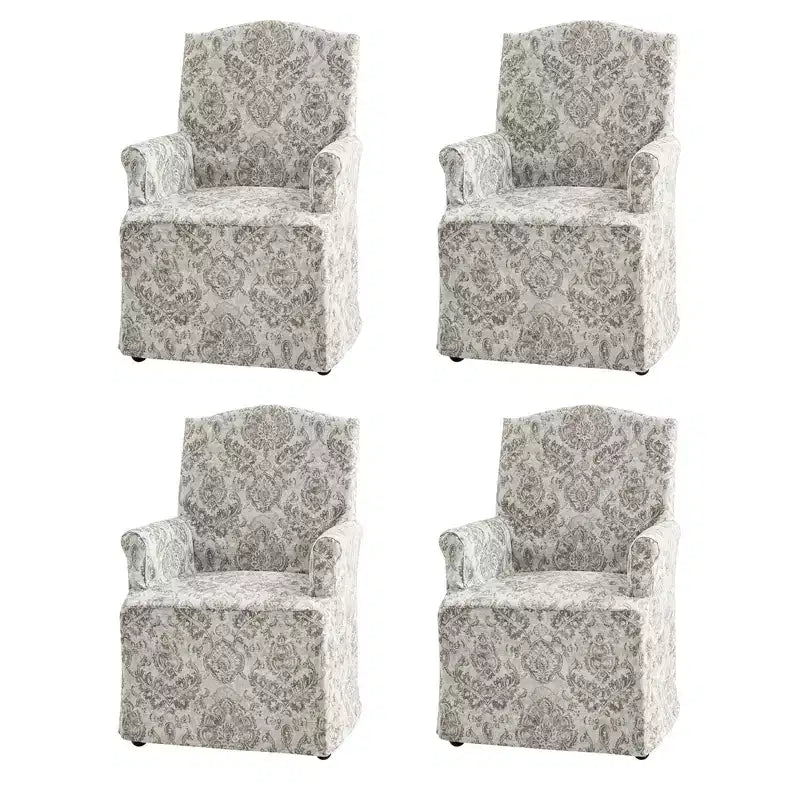 Arnold dining chair Set of 4 roll arms|ARTFUL LIVING DESIGN