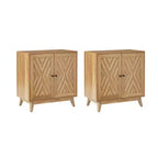 Adolf 30 Tall 2 Door Accent Cabinet Set of 2| ART OF LIVING DESIGNS -WALNUT