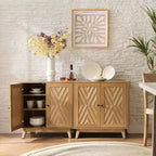 Adolf 30 Armoire d'appoint haute à 2 portes, lot de 2 | ART OF LIVING DESIGNS - Noyer