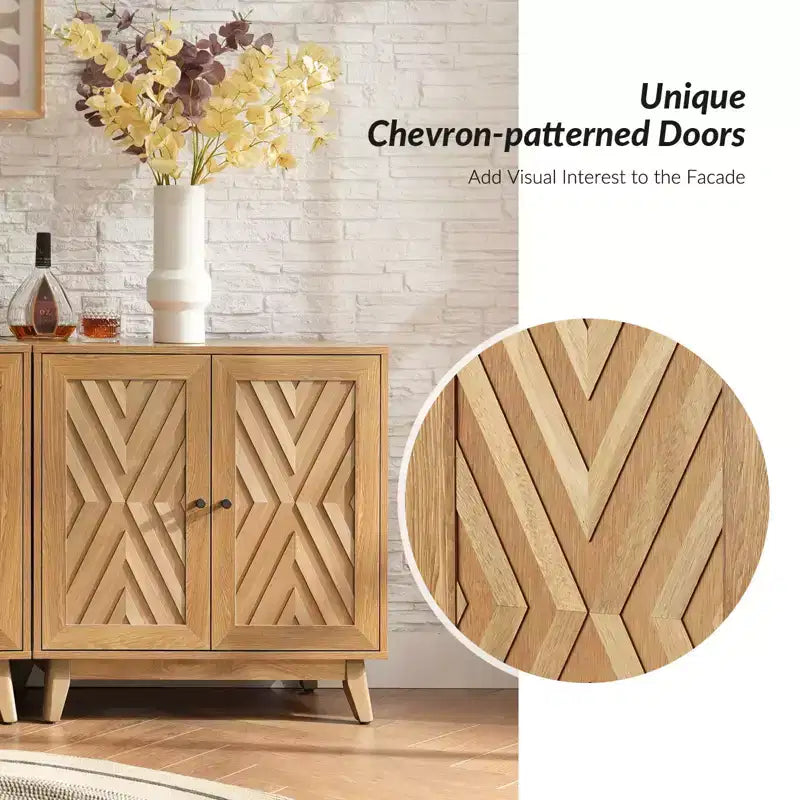 Adolf 30 Armoire d'appoint haute à 2 portes, lot de 2 | ART OF LIVING DESIGNS - Noyer