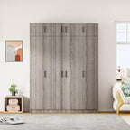 Armoire 4 portes avec 1 tiroir et compartiments supérieurs - ModernLuxe