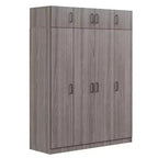 Armoire 4 portes avec 1 tiroir et compartiments supérieurs - ModernLuxe