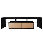 Meuble TV Moderne Pour Téléviseurs Jusqu'à 70 Pouces, Meuble TV Mural avec Tiroir de Rangement, Console Multimédia pour Salon Chambre Bureau