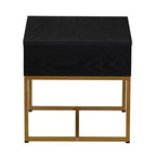 Table d'appoint carrée d'extrémité avec plateau enveloppant