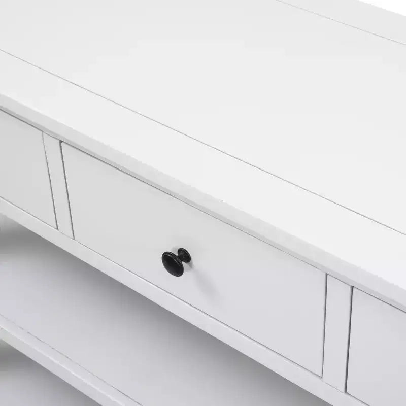 Console Whisen Modern Design avec 3 tiroirs et 2 étagères ouvertes