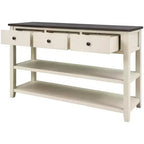 Console Whisen Modern Design avec 3 tiroirs et 2 étagères ouvertes