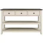 Console Whisen Modern Design avec 3 tiroirs et 2 étagères ouvertes