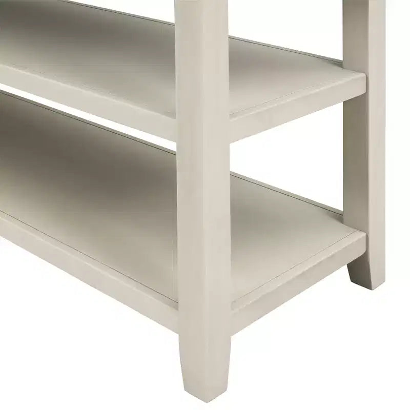 Console Whisen Modern Design avec 3 tiroirs et 2 étagères ouvertes