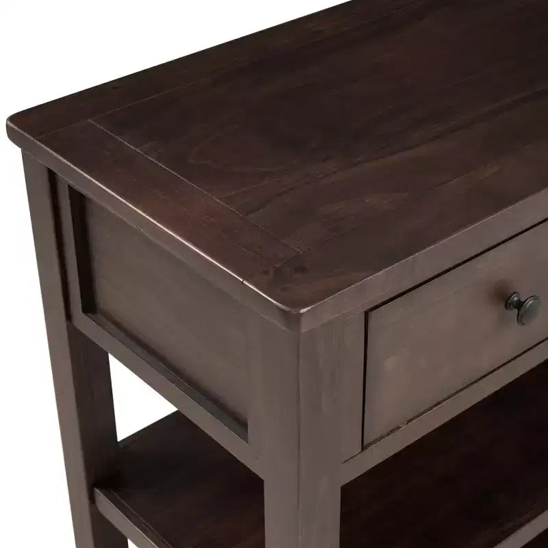 Console Whisen Modern Design avec 3 tiroirs et 2 étagères ouvertes