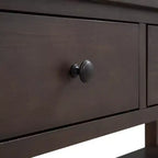 Console Whisen Modern Design avec 3 tiroirs et 2 étagères ouvertes