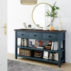 Console Whisen Modern Design avec 3 tiroirs et 2 étagères ouvertes