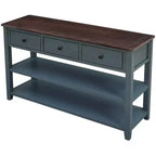 Console Whisen Modern Design avec 3 tiroirs et 2 étagères ouvertes