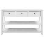 Console Whisen Modern Design avec 3 tiroirs et 2 étagères ouvertes