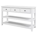 Console Whisen Modern Design avec 3 tiroirs et 2 étagères ouvertes