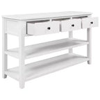 Console Whisen Modern Design avec 3 tiroirs et 2 étagères ouvertes