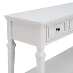 Console Whisen de style rétro classique avec 3 tiroirs supérieurs et étagère ouverte