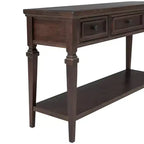 Console Whisen de style rétro classique avec 3 tiroirs supérieurs et étagère ouverte