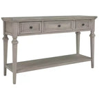 Console Whisen de style rétro classique avec 3 tiroirs supérieurs et étagère ouverte