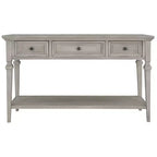 Console Whisen de style rétro classique avec 3 tiroirs supérieurs et étagère ouverte