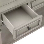Console Whisen de style rétro classique avec 3 tiroirs supérieurs et étagère ouverte