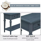 Console Whisen de style rétro classique avec 3 tiroirs supérieurs et étagère ouverte