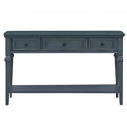 Console Whisen de style rétro classique avec 3 tiroirs supérieurs et étagère ouverte