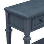 Console Whisen de style rétro classique avec 3 tiroirs supérieurs et étagère ouverte