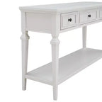 Console Whisen de style rétro classique avec 3 tiroirs supérieurs et étagère ouverte