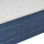 Banc de rangement multifonctionnel de style rustique Whisen pour entrée avec espace de rangement caché et charnière de sécurité