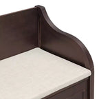 Banc de rangement multifonctionnel de style rustique Whisen pour entrée avec espace de rangement caché et charnière de sécurité