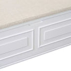Banc de rangement multifonctionnel de style rustique Whisen pour entrée avec espace de rangement caché et charnière de sécurité