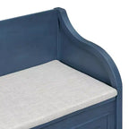 Banc de rangement multifonctionnel de style rustique Whisen pour entrée avec espace de rangement caché et charnière de sécurité