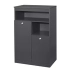 Meuble de rangement pour chaussures Kings Brand Furniture Lily à 2 portes, Gris