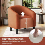 Fauteuil d'appoint Yaheetech en forme de tonneau avec revêtement pour salon