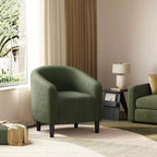 Fauteuil d'appoint Yaheetech en forme de tonneau avec revêtement pour salon