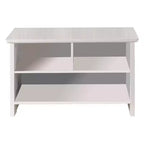 Banc à chaussures 2 étagères Worthington Kings Brand Furniture, Blanc