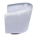 Home Imports Emporium Fauteuil club pivotant à 360° – Fauteuil d'appoint moderne avec accoudoirs, design baquet confortable pour salon ou petits espaces