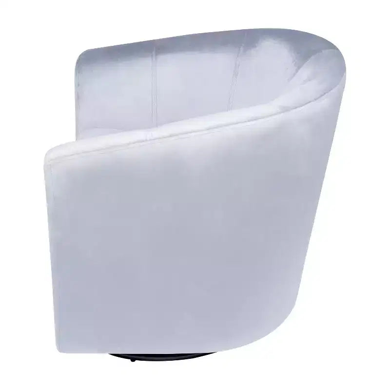 Home Imports Emporium Fauteuil club pivotant à 360° – Fauteuil d'appoint moderne avec accoudoirs, design baquet confortable pour salon ou petits espaces