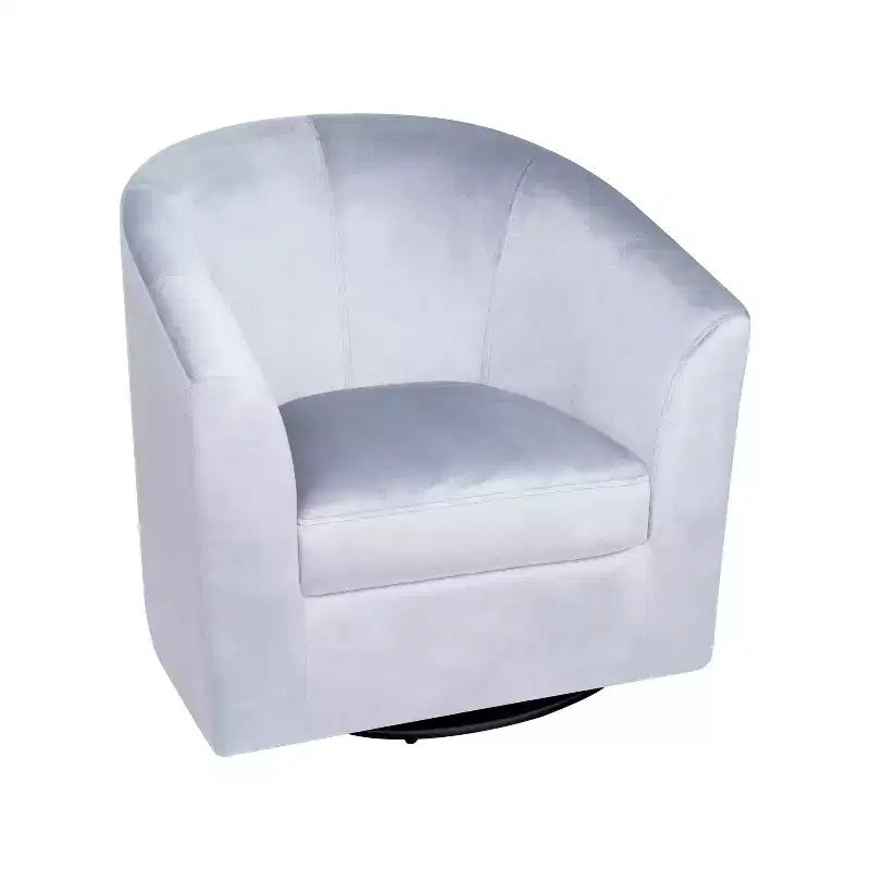 Home Imports Emporium Fauteuil club pivotant à 360° – Fauteuil d'appoint moderne avec accoudoirs, design baquet confortable pour salon ou petits espaces