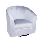 Home Imports Emporium Fauteuil club pivotant à 360° – Fauteuil d'appoint moderne avec accoudoirs, design baquet confortable pour salon ou petits espaces