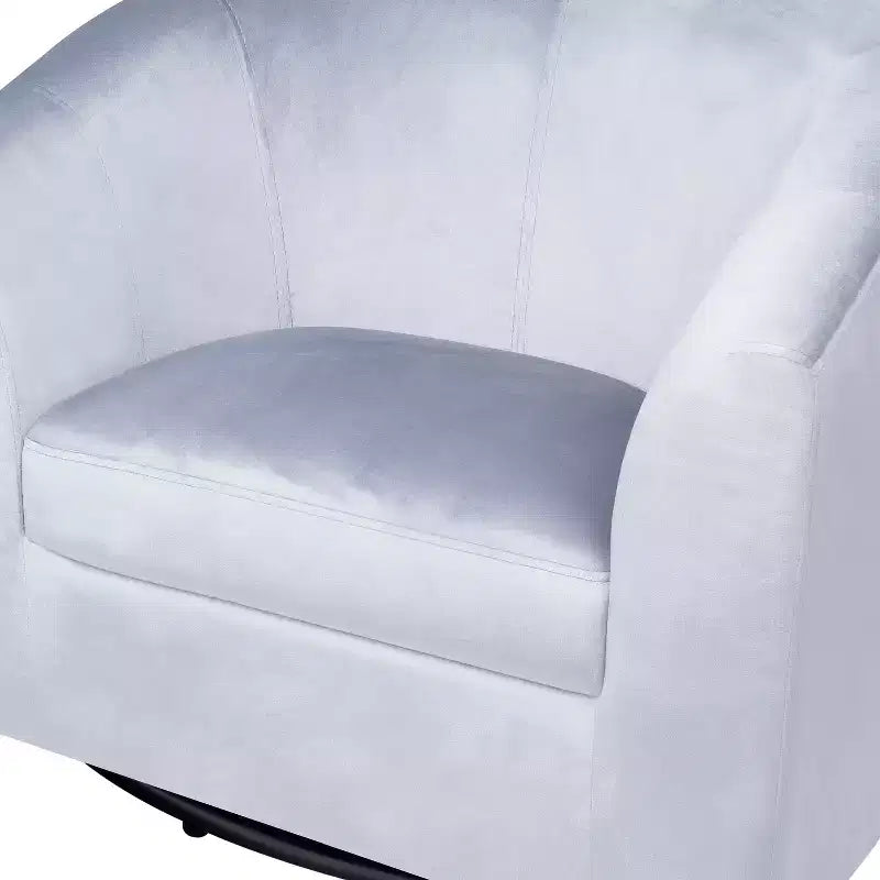 Home Imports Emporium Fauteuil club pivotant à 360° – Fauteuil d'appoint moderne avec accoudoirs, design baquet confortable pour salon ou petits espaces