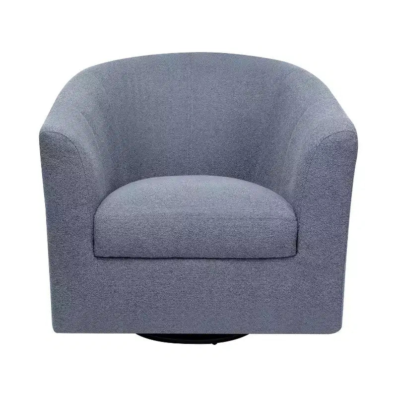Home Imports Emporium Fauteuil club pivotant à 360° – Fauteuil d'appoint moderne avec accoudoirs, design baquet confortable pour salon ou petits espaces