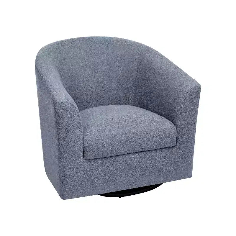 Home Imports Emporium Fauteuil club pivotant à 360° – Fauteuil d'appoint moderne avec accoudoirs, design baquet confortable pour salon ou petits espaces
