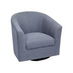 Home Imports Emporium Fauteuil club pivotant à 360° – Fauteuil d'appoint moderne avec accoudoirs, design baquet confortable pour salon ou petits espaces