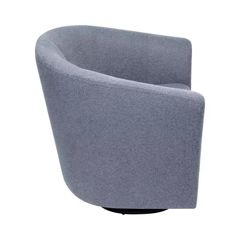 Home Imports Emporium Fauteuil club pivotant à 360° – Fauteuil d'appoint moderne avec accoudoirs, design baquet confortable pour salon ou petits espaces