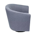 Home Imports Emporium Fauteuil club pivotant à 360° – Fauteuil d'appoint moderne avec accoudoirs, design baquet confortable pour salon ou petits espaces
