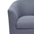 Home Imports Emporium Fauteuil club pivotant à 360° – Fauteuil d'appoint moderne avec accoudoirs, design baquet confortable pour salon ou petits espaces