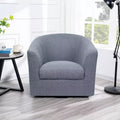 Home Imports Emporium Fauteuil club pivotant à 360° – Fauteuil d'appoint moderne avec accoudoirs, design baquet confortable pour salon ou petits espaces
