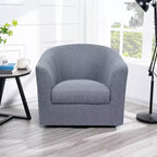Home Imports Emporium Fauteuil club pivotant à 360° – Fauteuil d'appoint moderne avec accoudoirs, design baquet confortable pour salon ou petits espaces